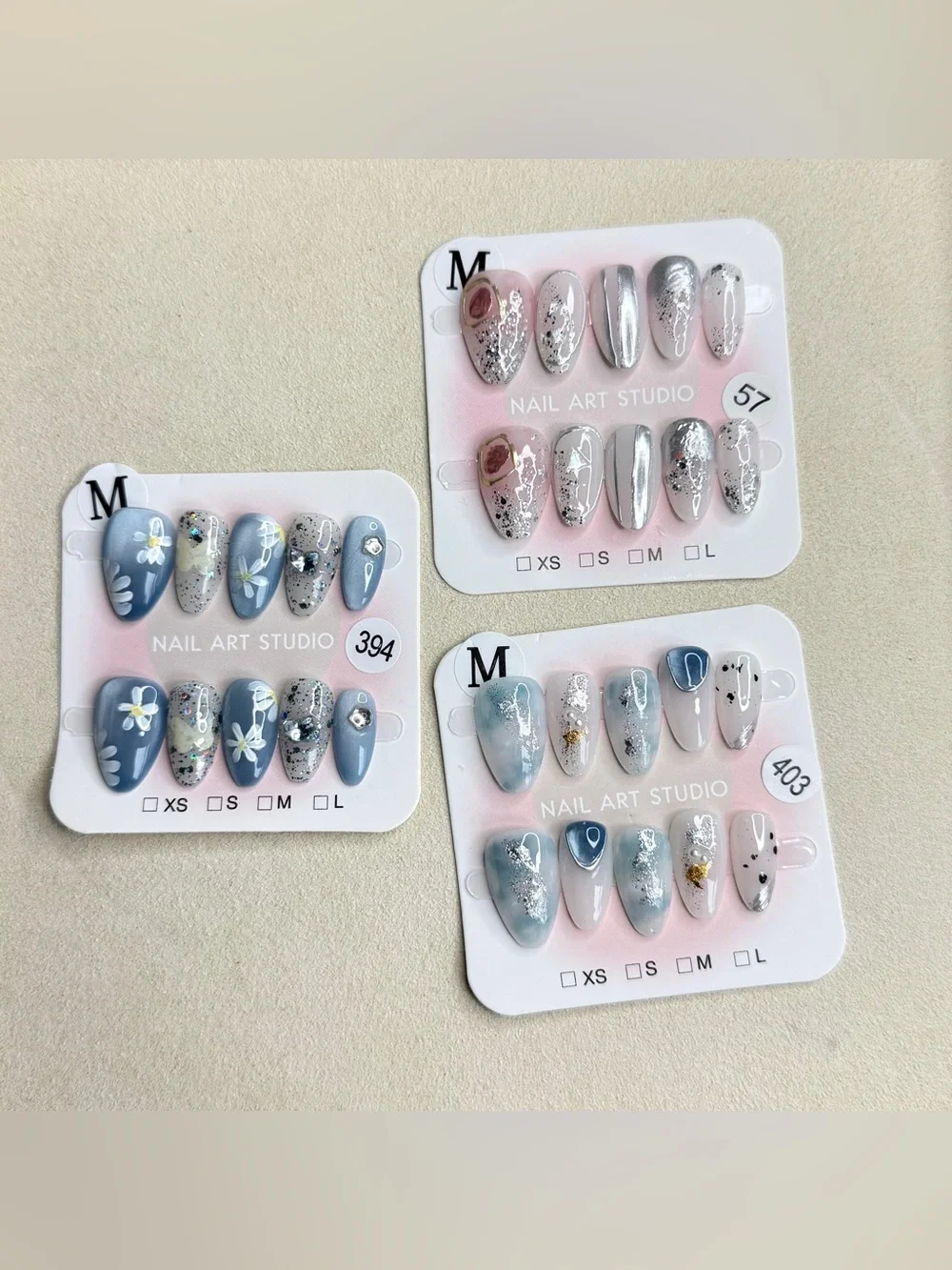 Handmade Nail Art Studio Press-On Nails Size M $10 Each